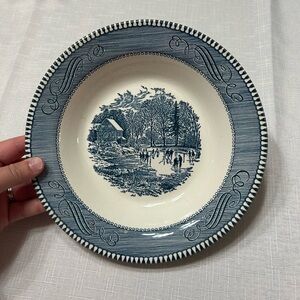 Blue and White Decorative Plate